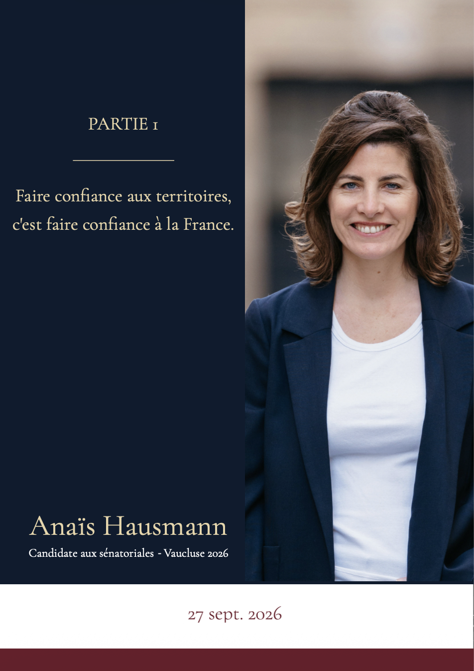 Couverture - Profession de foi Anaïs Hausmann